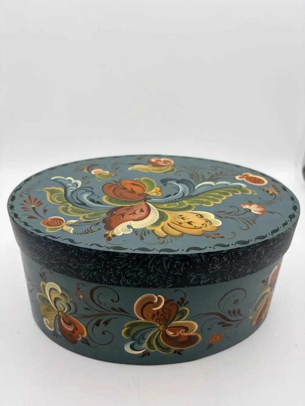 Authentic Scandinavian Bent Wood Box. Hand Made.